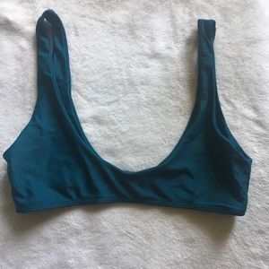 SHEIN Teal Bikini Top